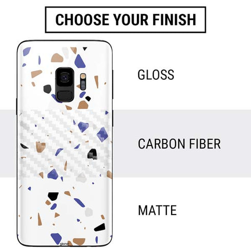 White Terrazzo Galaxy S9 Skin